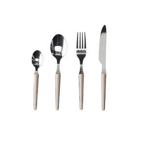 Set tacamuri 24 piese Antony Zen, Tognana Porcellane, otel, crem imagine