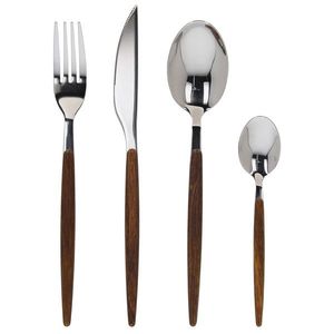 Set tacamuri 24 piese Antony Hashi, Tognana Porcellane, inox, maro imagine