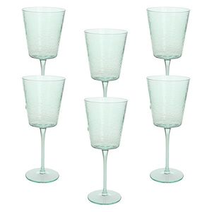 Set 6 pahare Alice, Andrea Fontebasso, 370 ml, sticla, verde imagine