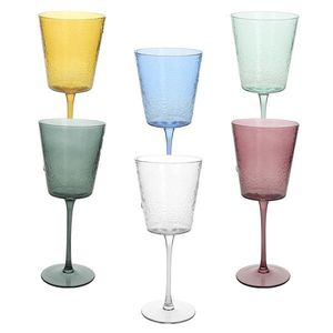 Set 6 pahare Alice, Andrea Fontebasso, 370 ml, sticla, multicolor imagine