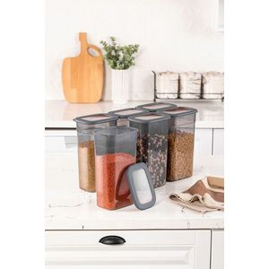 Set recipiente depozitare, Fremont, 964FRM1165, Plastic, Antracit imagine