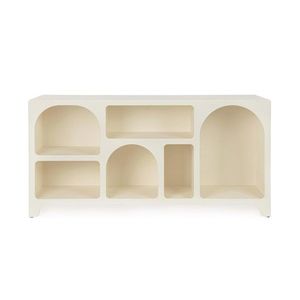 Consola Creamy, Bizzotto, 120x35x60 cm, MDF, alb imagine