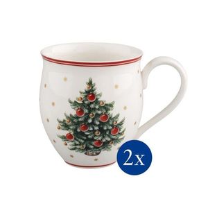 Set 2 cani, Villeroy & Boch, Toy's Delight X-mas Tree, 340 ml cm, policoton imagine