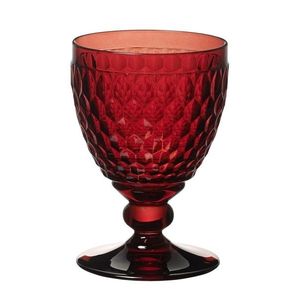 Set 2 pahare de vin rosu, Villeroy & Boch, Boston, 310 ml, sticla cristal, rosu imagine