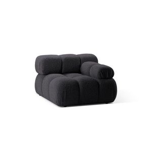 Modul dreapta pentru canapea, 1 loc, Bellis-213, Micadoni Home, 94x94x70 cm, tesatura boucle, grafit imagine