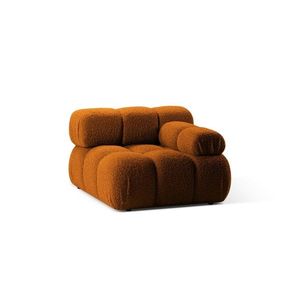 Modul dreapta pentru canapea, 1 loc, Bellis-213, Micadoni Home, 94x94x70 cm, tesatura boucle, caramiziu imagine