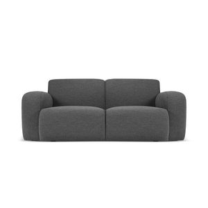 Canapea 2 locuri, Molino-101, Micadoni Home, 170x95x72 cm, tesatura boucle, gri inchis imagine