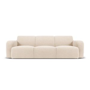 Canapea 3 locuri, Molino-101, Micadoni Home, 235x95x72 cm, tesatura boucle, bej imagine