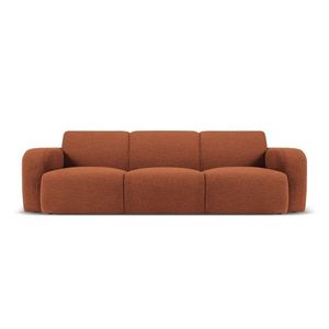 Canapea 3 locuri, Molino-101, Micadoni Home, 235x95x72 cm, tesatura boucle, maro imagine