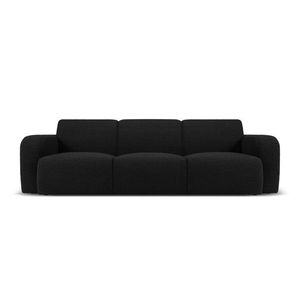 Canapea 3 locuri, Molino-101, Micadoni Home, 235x95x72 cm, tesatura boucle, negru imagine