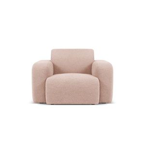 Fotoliu, Molino-101, Micadoni Home, 105x95x72 cm, tesatura boucle, roz pudra imagine