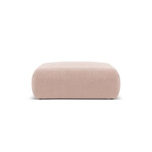 Taburet, Molino-101, Micadoni Home, 100x100x36 cm, tesatura boucle, roz pudra imagine