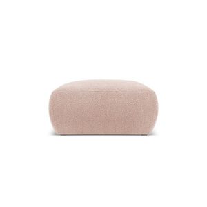 Taburet, Molino-101, Micadoni Home, 75x75x36 cm, tesatura boucle, roz pudra imagine