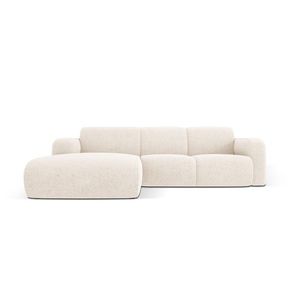 Coltar stanga 4 locuri, Molino-140, Micadoni Home, 250x170x72 cm, tesatura chenille din poliester, bej deschis imagine