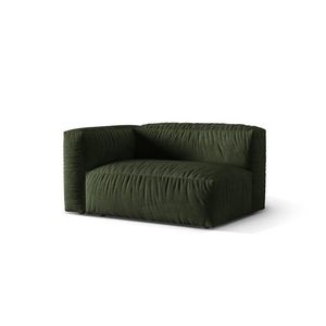Modul stanga pentru canapea, 1 loc, Martina-120, Micadoni Home, 160x106x75 cm, catifea, verde imagine