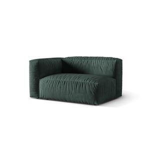 Modul stanga pentru canapea, 1 loc, Martina-120, Micadoni Home, 160x106x75 cm, catifea, petrol imagine
