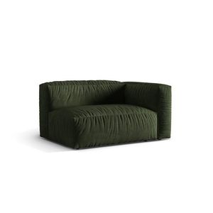 Modul dreapta pentru canapea, 1 loc, Martina-120, Micadoni Home, 160x106x75 cm, catifea, verde imagine