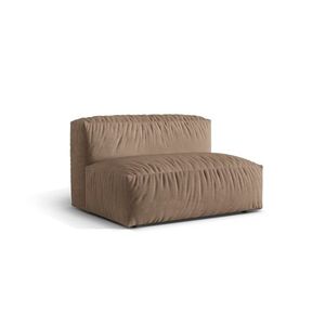 Modul pentru canapea, 1 loc, Martina-120, Micadoni Home, 132x106x75 cm, catifea, bej inchis imagine