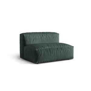 Modul pentru canapea, 1 loc, Martina-120, Micadoni Home, 132x106x75 cm, catifea, petrol imagine