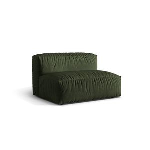 Modul pentru canapea, 1 loc, Martina-120, Micadoni Home, 132x106x75 cm, catifea, verde imagine