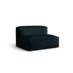 Modul pentru canapea, 1 loc, Martina-120, Micadoni Home, 132x106x75 cm, catifea, petrol inchis imagine