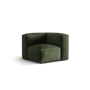 Modul pentru canapea, 1 loc, Martina-120, Micadoni Home, 100x100x75 cm, catifea, verde imagine