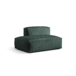 Modul stanga pentru canapea, 2 locuri, Martina-120, Micadoni Home, 133x106x75 cm, catifea, albastru petrol imagine