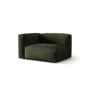 Modul stanga pentru canapea, 1 loc, Martina-120, Micadoni Home, 121x106x75 cm, catifea, verde imagine