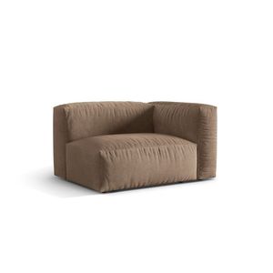 Modul dreapta pentru canapea, 1 loc, Martina-120, Micadoni Home, 121x106x75 cm, catifea, bej inchis imagine