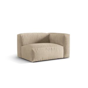 Modul dreapta pentru canapea, 1 loc, Martina-120, Micadoni Home, 121x106x75 cm, catifea, bej deschis imagine