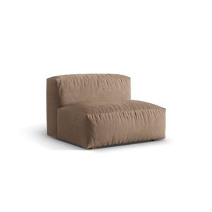 Modul pentru canapea, 1 loc, Martina-120, Micadoni Home, 92x106x75 cm, catifea, bej inchis imagine