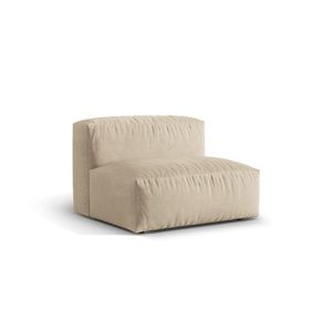 Modul pentru canapea, 1 loc, Martina-120, Micadoni Home, 92x106x75 cm, catifea, bej deschis imagine