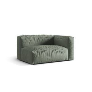 Modul dreapta pentru canapea, 1 loc, Martina-169, Micadoni Home, 160x106x75 cm, tesatura structurata catifelata, verde muschi imagine