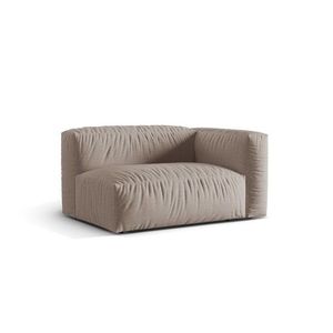 Modul dreapta pentru canapea, 1 loc, Martina-169, Micadoni Home, 160x106x75 cm, tesatura structurata catifelata, bej inchis imagine