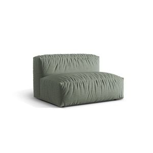 Modul pentru canapea, 1 loc, Martina-169, Micadoni Home, 132x106x75 cm, tesatura structurata catifelata, verde muschi imagine