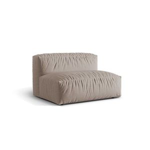 Modul pentru canapea, 1 loc, Martina-169, Micadoni Home, 132x106x75 cm, tesatura structurata catifelata, bej inchis imagine