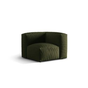 Modul pentru canapea, 1 loc, Martina-169, Micadoni Home, 100x100x75 cm, tesatura structurata catifelata, verde imagine