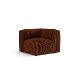 Modul pentru canapea, 1 loc, Martina-212, Micadoni Home, 100x100x75 cm, velur, caramiziu imagine