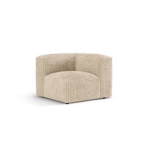 Modul pentru canapea, 1 loc, Martina-212, Micadoni Home, 100x100x75 cm, velur, bej deschis imagine