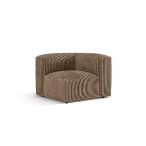 Modul pentru canapea, 1 loc, Martina-212, Micadoni Home, 100x100x75 cm, velur, maro ghinda imagine