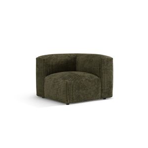 Modul pentru canapea, 1 loc, Martina-212, Micadoni Home, 100x100x75 cm, velur, verde muschi imagine