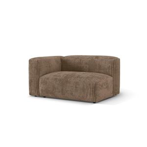 Modul stanga pentru canapea, 1 loc, Martina-212, Micadoni Home, 160x106x75 cm, velur, maro ghinda imagine