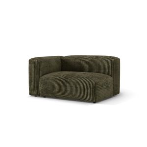 Modul stanga pentru canapea, 1 loc, Martina-212, Micadoni Home, 160x106x75 cm, velur, verde muschi imagine