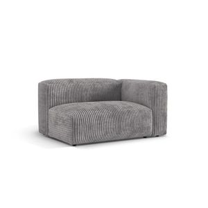 Modul dreapta pentru canapea, 1 loc, Martina-212, Micadoni Home, 160x106x75 cm, velur, gri deschis imagine