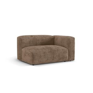 Modul dreapta pentru canapea, 1 loc, Martina-212, Micadoni Home, 160x106x75 cm, velur, maro ghinda imagine