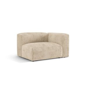 Modul dreapta pentru canapea, 1 loc, Martina-212, Micadoni Home, 121x106x75 cm, velur, bej deschis imagine