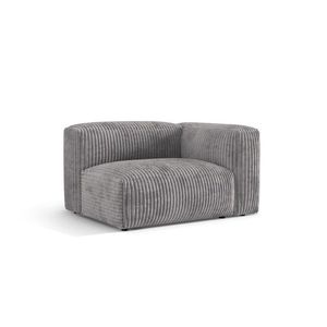 Modul dreapta pentru canapea, 1 loc, Martina-212, Micadoni Home, 121x106x75 cm, velur, gri deschis imagine