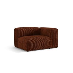 Modul dreapta pentru canapea, 1 loc, Martina-212, Micadoni Home, 121x106x75 cm, velur, caramiziu imagine