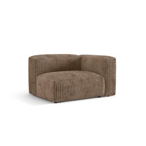 Modul dreapta pentru canapea, 1 loc, Martina-212, Micadoni Home, 121x106x75 cm, velur, maro ghinda imagine