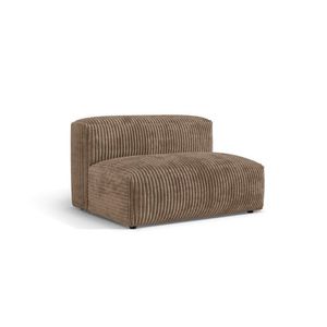 Modul pentru canapea, 1 loc, Martina-212, Micadoni Home, 132x106x75 cm, velur, maro ghinda imagine